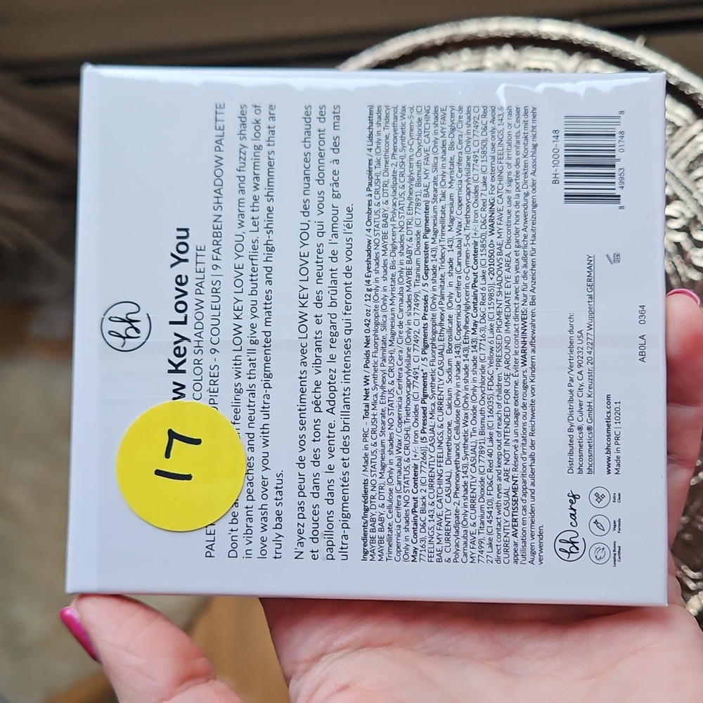bh Cosmetics Low Key Love You 9 Pan Shades Eyeshadow Palette - Picture 5 of 5